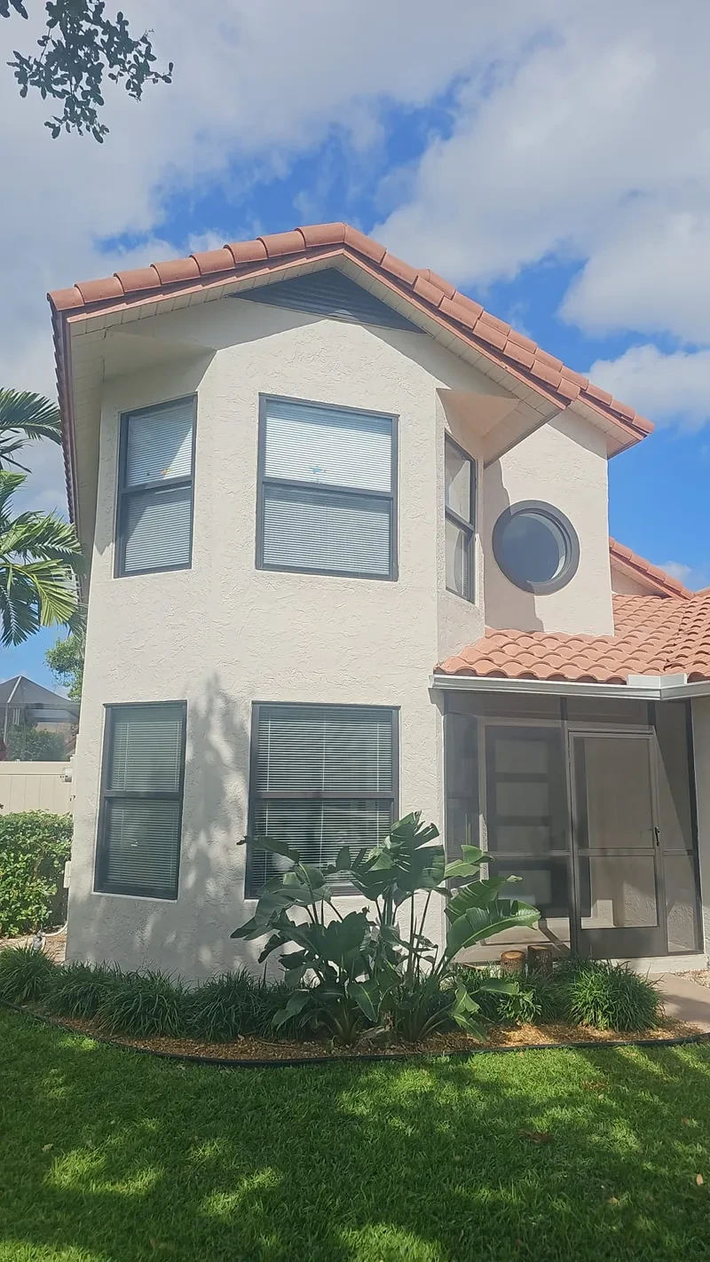 Home exterior after professional repainting