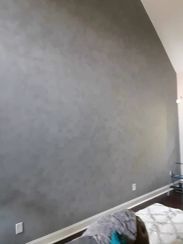 Freshly painted interior living space