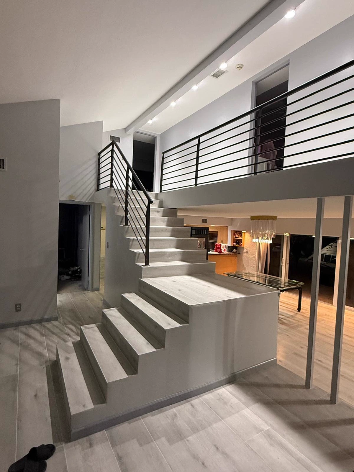 Interior painting with clean cut-in lines and smooth finish